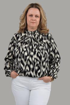 Preview: Fadenkäfer Papierschnittmuster Bluse Stella Damen